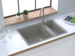 Мойка кухонная GranFest Иней Level LV-760 K иней